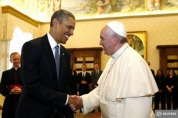 Papa Francisc şi Barack Obama. Sursă foto: Agerpres.